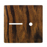 Placa p/ 1 Interruptor + Furo 4x4 - Novara Ebano